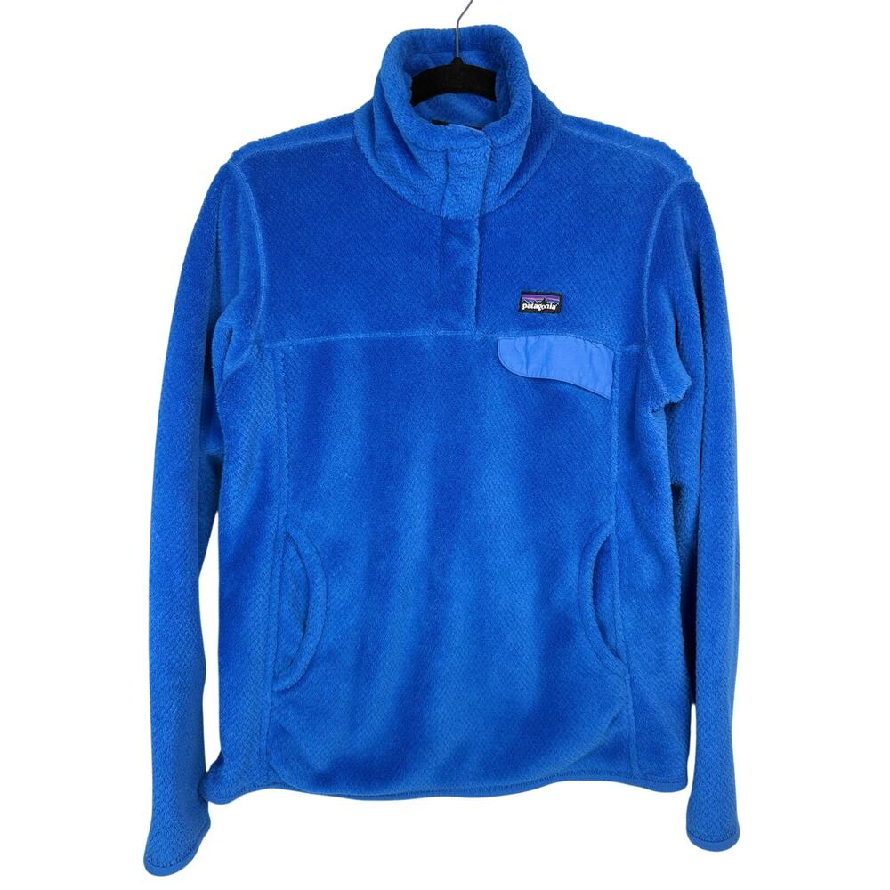 Patagonia Women's Re-Tool Snap-T Fleece Pullover in Blue Women's Medium